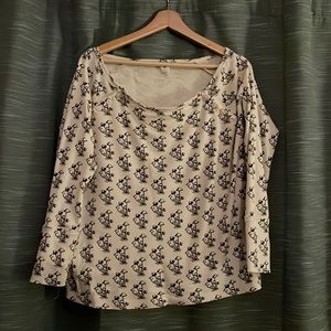 KQ relaxed raglan top mushroom